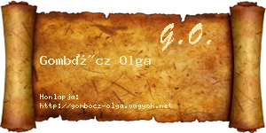 Gombócz Olga névjegykártya