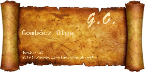Gombócz Olga névjegykártya